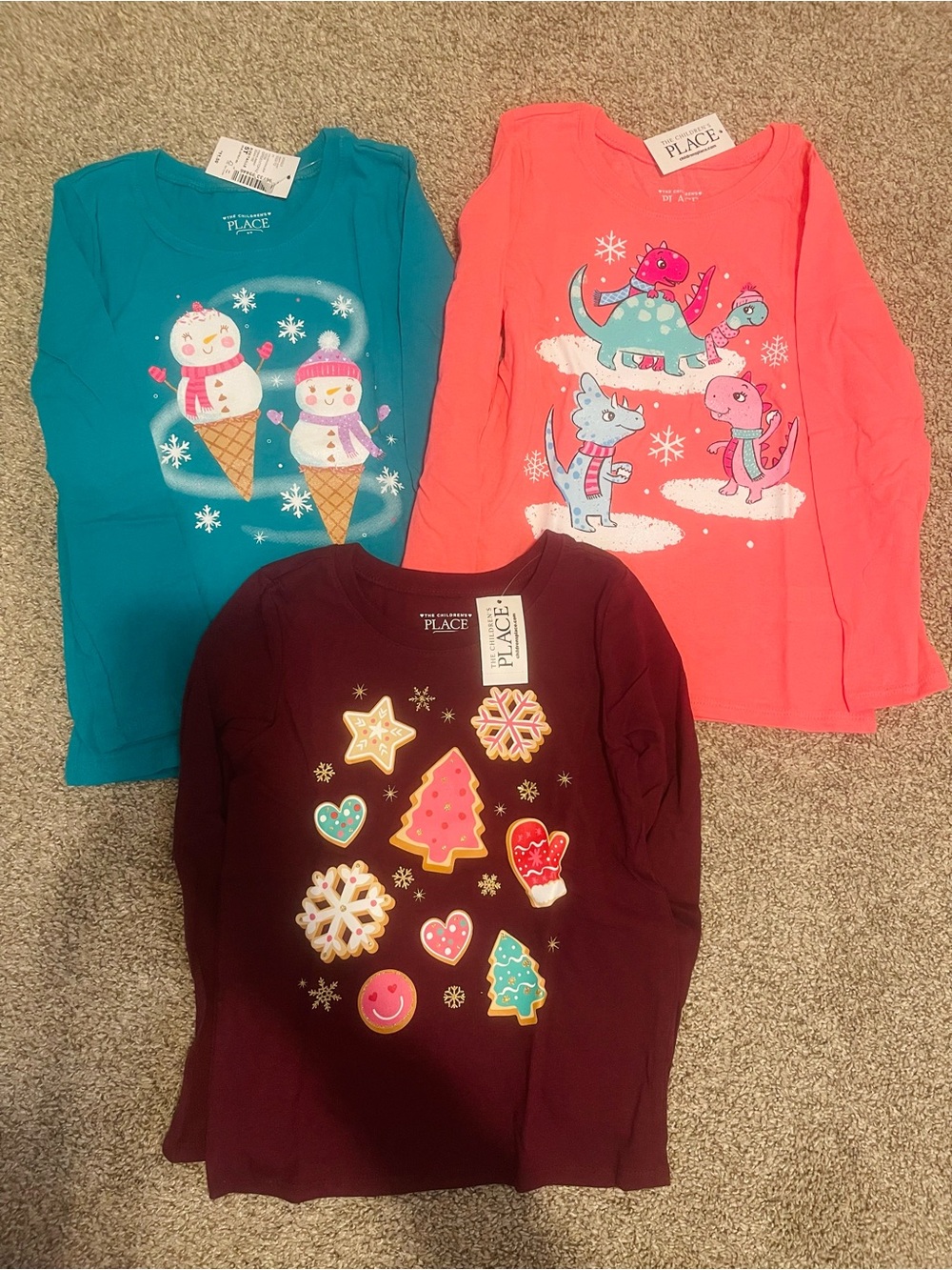 Winter Long-Sleeved Children’s Place T-Shirts